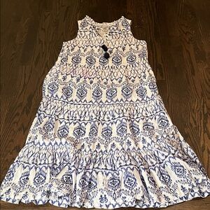 Tommy Bahama Ikat Tropics Split Neck Dress.